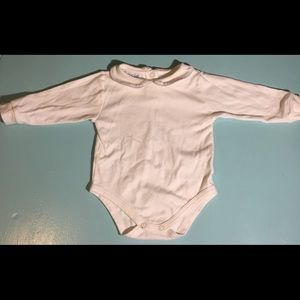 5 for $25 Baby CZ White Collared Bodysuit